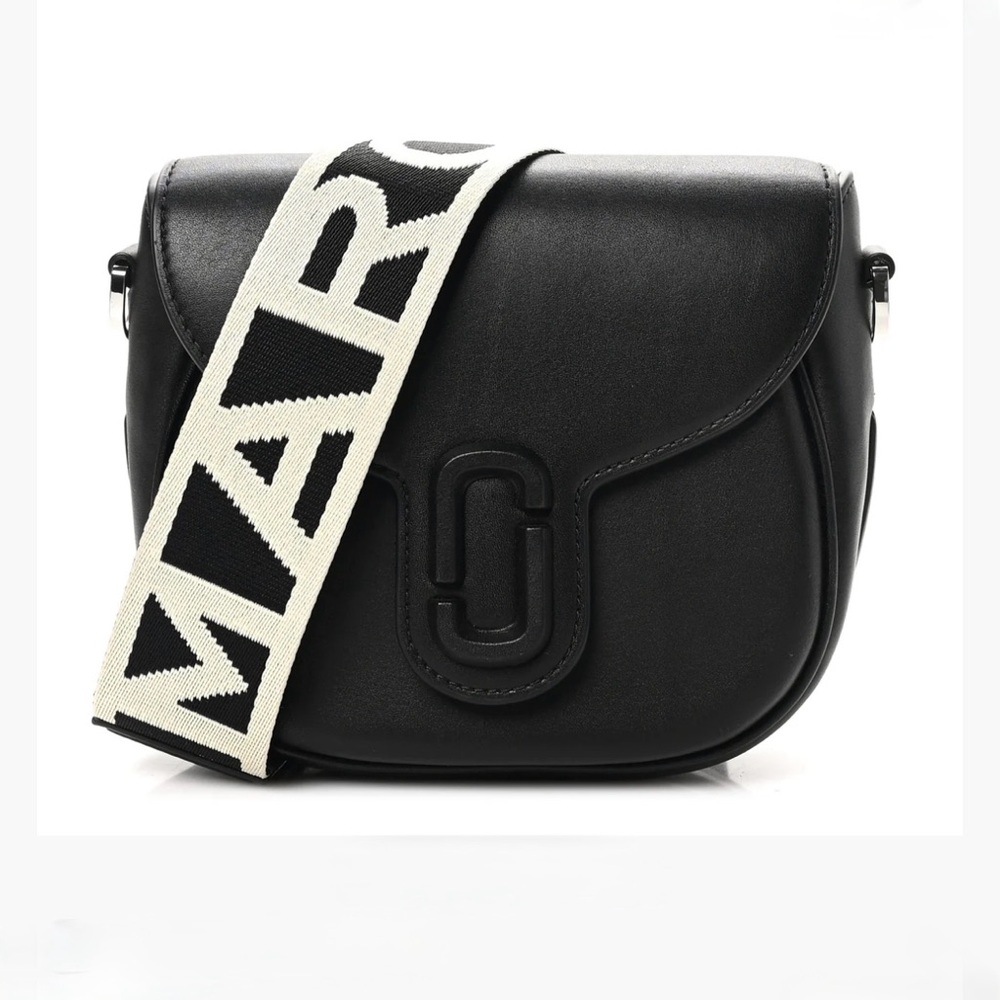 NWT Marc Jacobs Saddle Crossbody Bag with Logo Strap